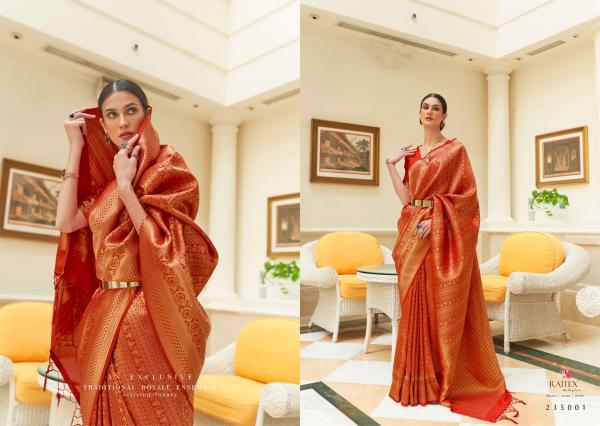 Rajtex Kishika Silk Designer Handloom Weaving Saree Collection